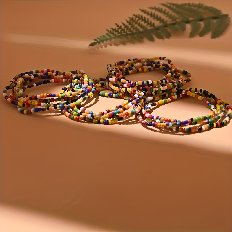 Bohemian Seed Bead Bracelets Stackable Bangles